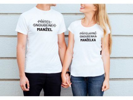 svatebni tricko manzelka preskrtle