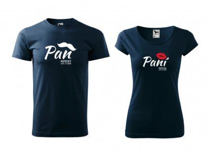 svatebni tricko pan s prijmenim