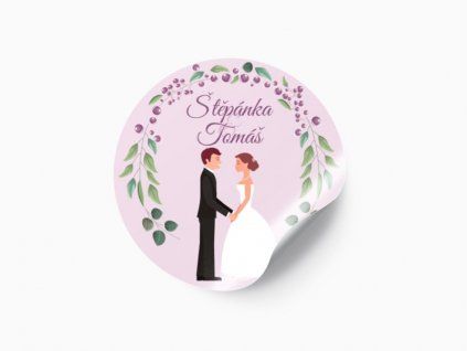 svatebni nalepka aronie