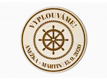 svatebni magnet kormidlo