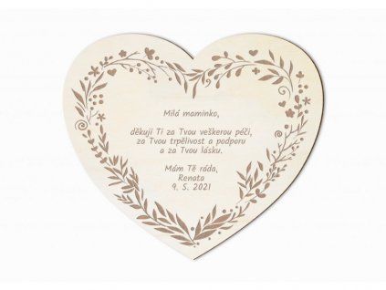 drevene podekovani venec