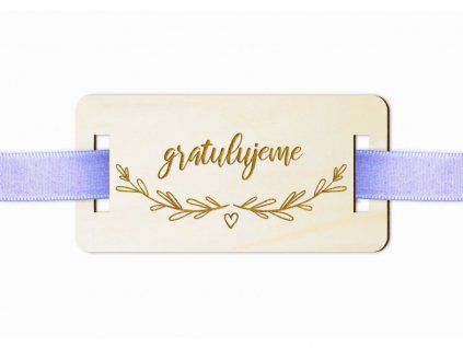 cedulka na darky jednoducha