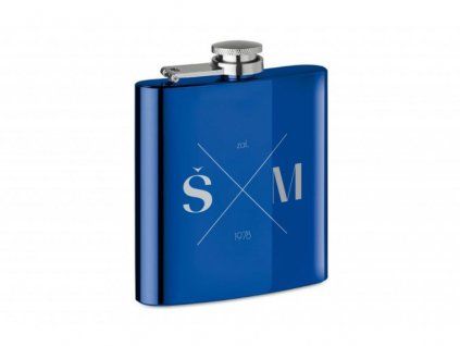 placatka modra kriz s inicialy