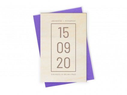 svatebni oznameni minimalisticke