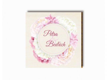 svatebni magnet s ruzemi