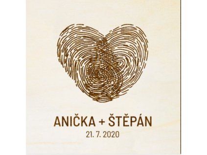 svatebni magnet s otisky