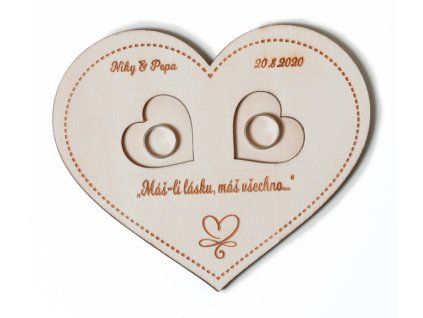 drevene srdicko na prstynky