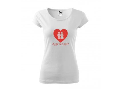 tricko srdce damske