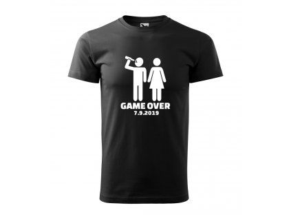 tricko game over s pivem