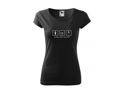 tricko tri ctverce damske