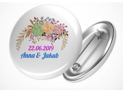 svatebni placka kvetiny