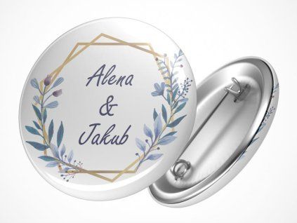 svatebni placka s vasimi jmeny