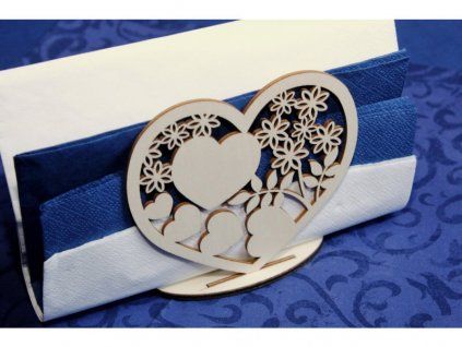 stojanek na ubrousky srdicko