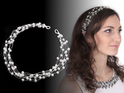 perlova ozdoba do vlasu