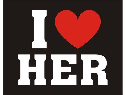 2695 nalepky i love her