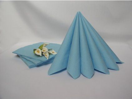 879 dvouvrstve ubrousky svetle modra