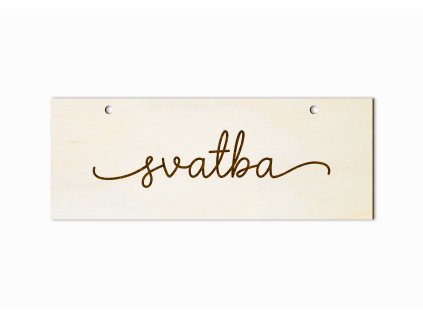 Svatební ukazatel psací k zavěšení (Směr doprava)