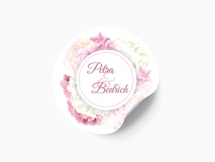 1647 svatebni nalepka ruze