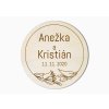 1713 svatebni magnet kruh s kvetinami