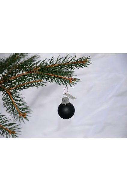 Vánoční koule černá mat
