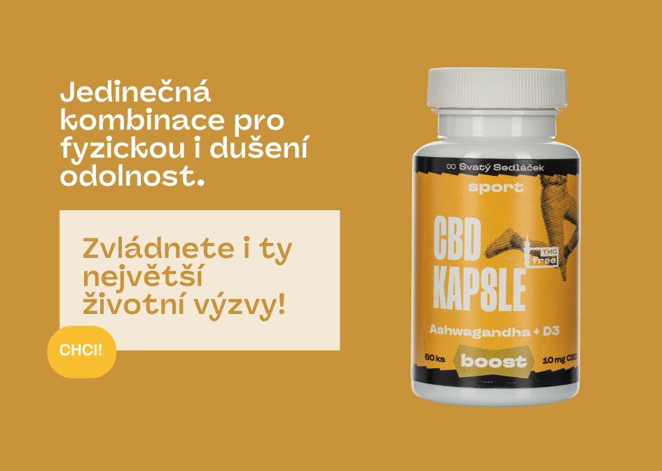 CBD kapsle Ashwagandha a D3