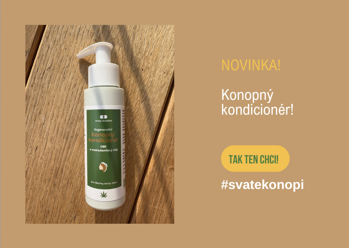 Konopný kondicionér Svatý Sedláček
