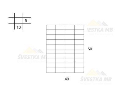 Gabionová síť 40x50