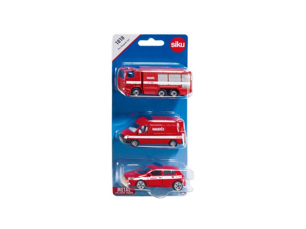 Set Hasičská auta Hasiči ČR Siku blister 1818CZ