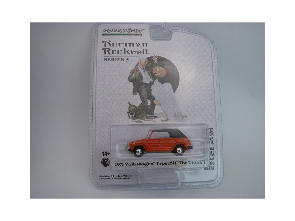 Volkswagen Type 181 Thing 1971 Orange Norman Rockwell série 5 1:64 Greenlight