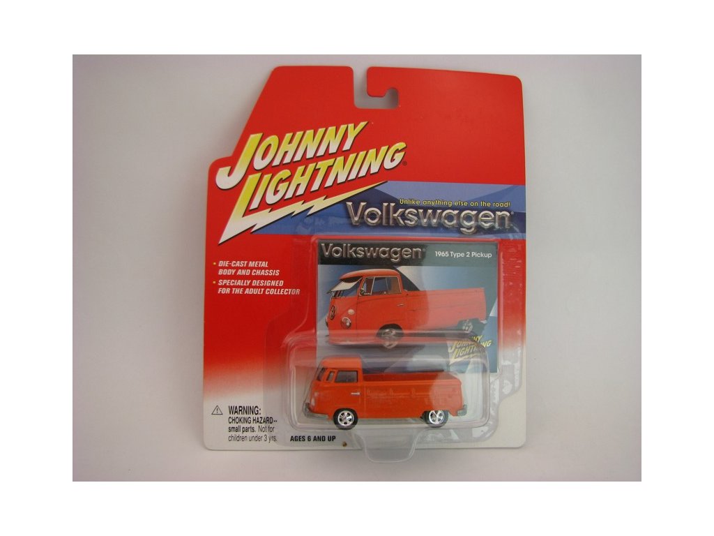 Volkswagen Type 2 Pick Up 1965 Orange 1:64 Johny Lightning