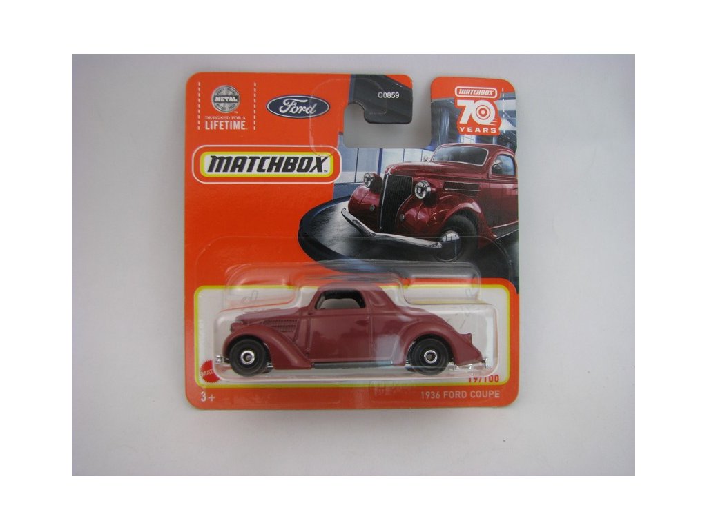 Ford Coupe 1936 70 Years Matchbox blister