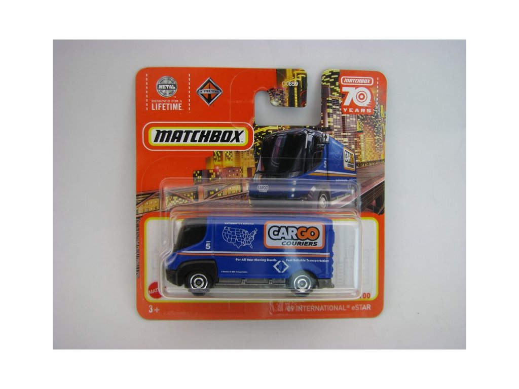 International Star Cargo Couriers 70 Years Matchbox blister