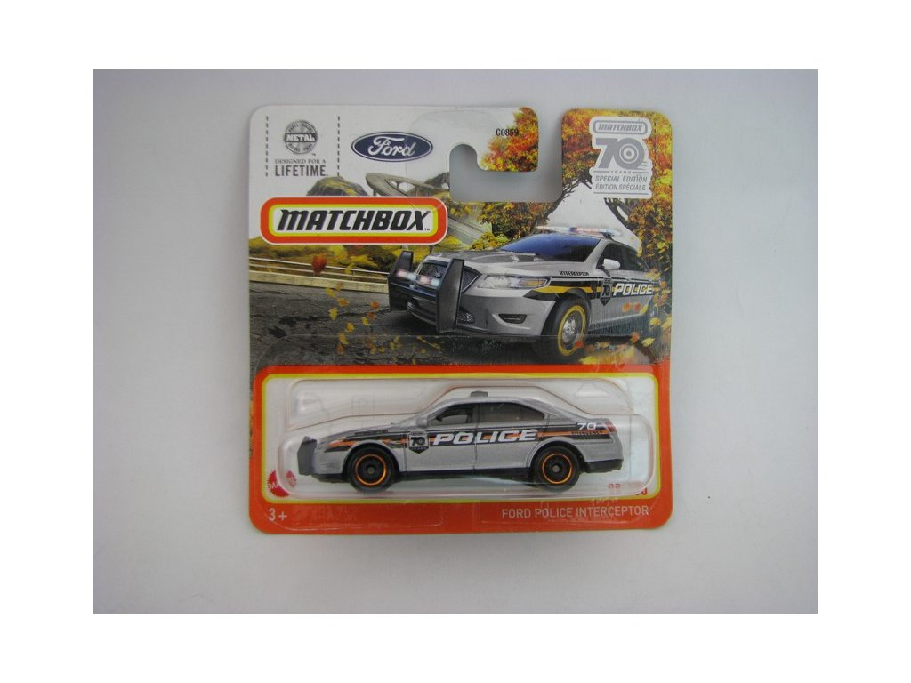 Ford Police Interceptor 70 Years Matchbox blister