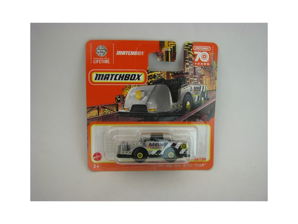 MBX Mini Cargo Truck 70 Years Matchbox blister