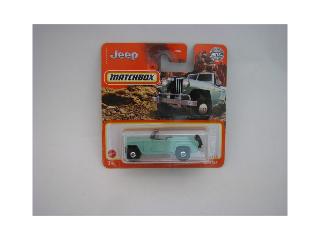 Willys Jeepster 1948 Green Matchbox Blister