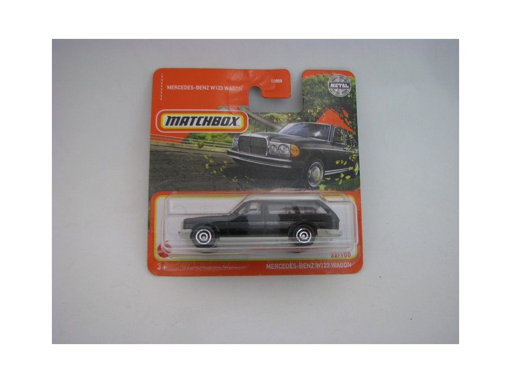 Mercedes-Benz W123 Wagon Black Matchbox Blister