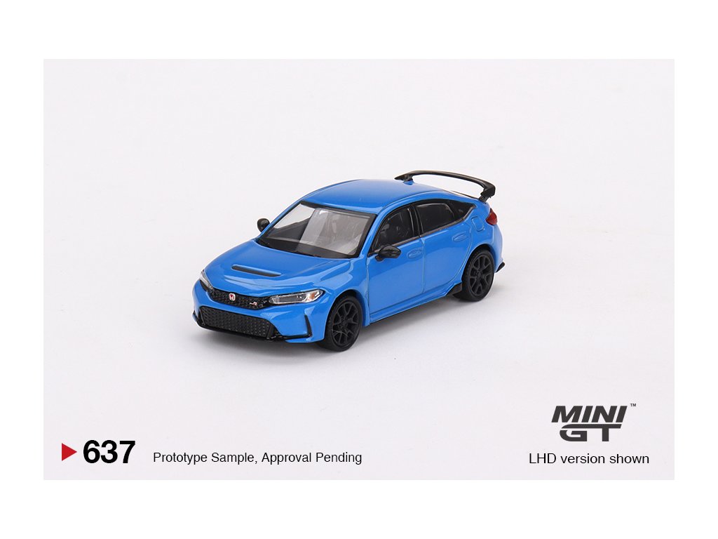 Honda Civic Type R Boost Blue Pearl 2023 Mini GT 1:64 TSM