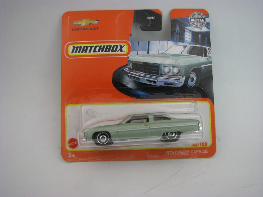 Chevrolet Caprice 1975 Green 86/100 Matchbox Blister