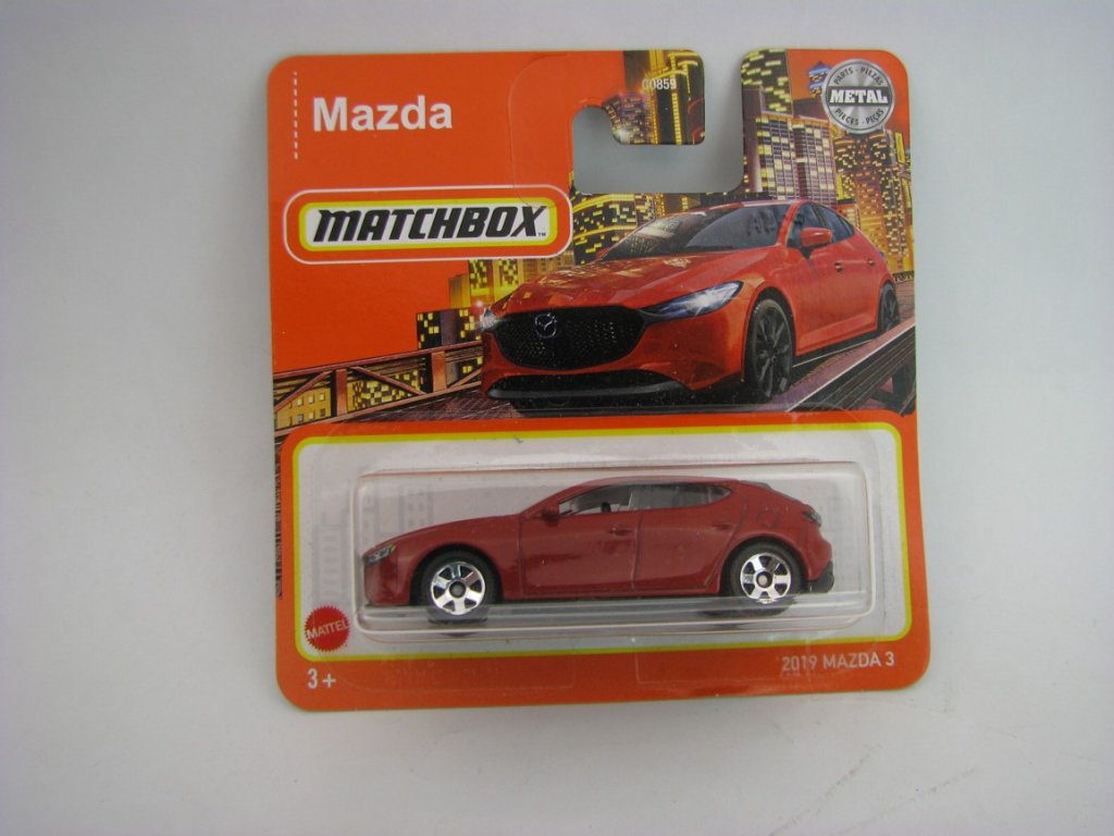 Mazda 3 2019 Red Matchbox Blister