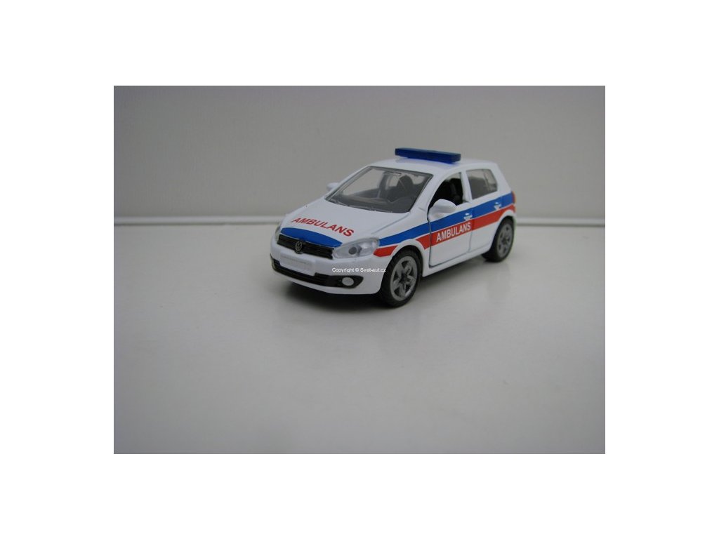 Volkswagen Golf VI 2.0 TDI AMBULANS Siku Blister 1411