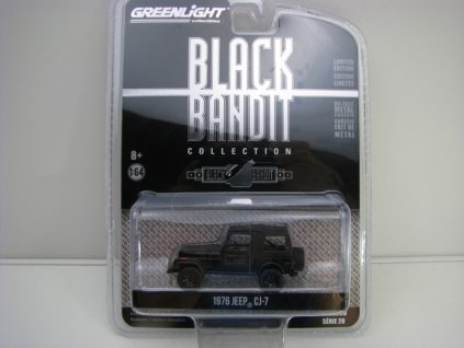 Jeep CJ-7 1976 Black Bandit série 20 1:64 Greenlight