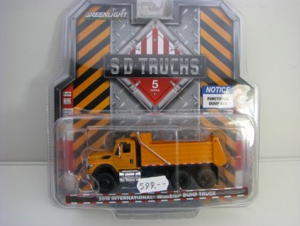 International WorkStar Dump Truck 2018 Orange 1:64 SD Trucks Greenlight 45050