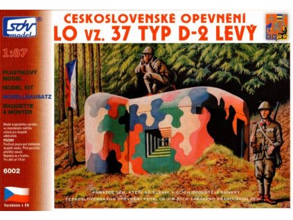 Československé Opevnění LO vz. 37 TYP D-2 levý 1:87 stavebnice SDV 6002