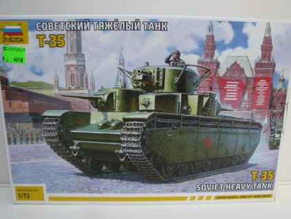 Tank T-35 stavebnice 1:72 Zvezda 5061