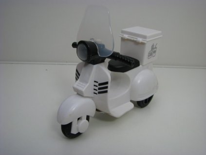 Skútr na setrvačník se světlem a zvukem bílý teddies