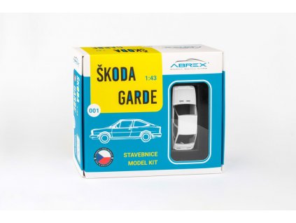 Škoda 120 Garde 1982 Typ 743 Bílá Ledová - Stavebnice 1:43 Abrex