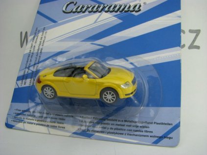Audi TT Cabriolet yellow 1:72 Cararama blistr