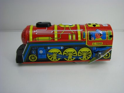 Overland Expres Lokomotiva Hvízdající Replika plechové hračky Indie W639813