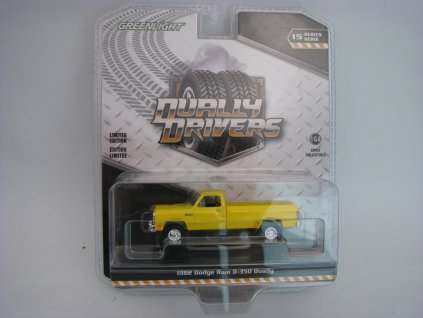 Dodge Ram D-350 Dually 1982 Yellow 1:64 Greenlight Dually Drivers