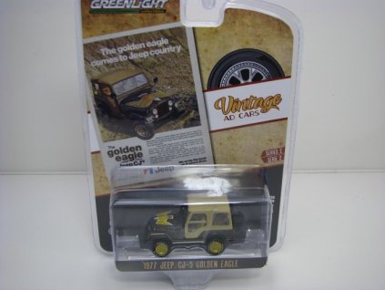 Jeep CJ-5 Golden Eagle 1977 Vintage Ad Cars 1:64 Greenlight